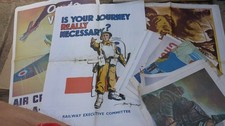 joblot reproduction WWII World War 2 two Wartime War Poster WW2 propaganda