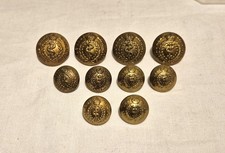 Original WW1 WW2 British Royal Army Medical Corps Officer Jacket Buttons Set