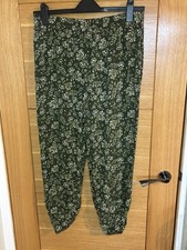 Tu Woman Green Floral Trousers