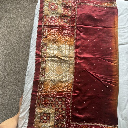 Bollywood saree maroon - bollywood, saree,