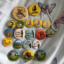 Cotswold Wildlife Park Farm Vintage Pin Badges Spoon Collectible Memorabilia Zoo