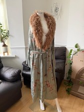 ZARA FAUX FUR COLLAR KIMONO ZW