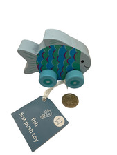 Wooden Toys Push Along Fish