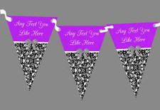 Purple Damask Shabby Chic