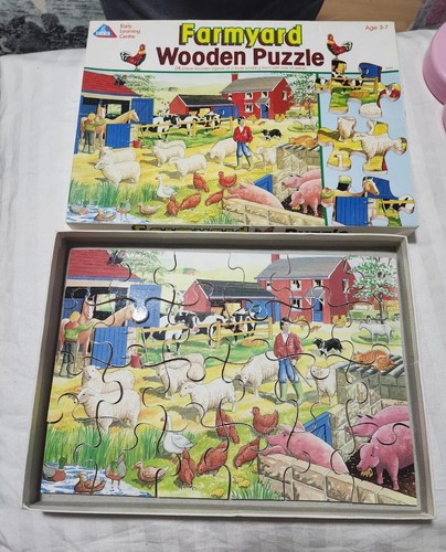 Vintage elc farmyard - vintage, wooden