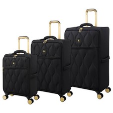 It Luggage Black Quilted