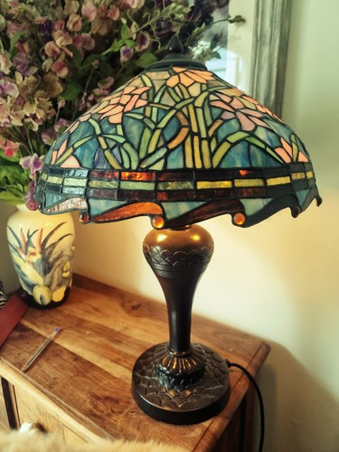 Tiffany style lamp water - tiffany,