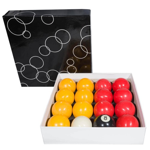 Red yellows pool balls - red, &