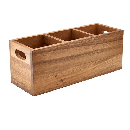Genware cutlery holder brown - genware,
