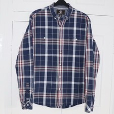 Timberland Earthkeepers Shirt Size Medium Mens Slim Fit Check Button Down Oxford