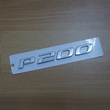 1x Silver P200 Chrome Plastic Emblem Decal Sticker Badge Pace Utility SUV Motors