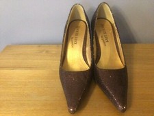 Kate Kuba brown sparkly shoes size 4