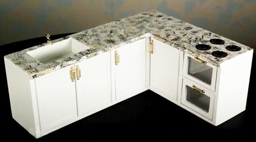 Dolls house kitchen set - dolls, l