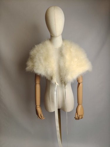 Vintage ostrich feather fur - feather,