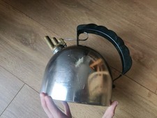 Alessi Vintage Made In Italy Whistle Kettle Hot Water Boiler Gas Top Stove 80s