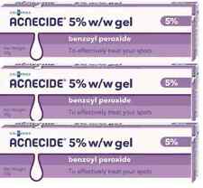 3 x Acnecide 5% Gel Benzoyl