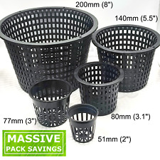 Mesh Net Pots Pond Plant Baskets Aquatic Orchid Planters 2"-8" Hydroponics
