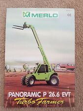 MERLO P26.6 EVT PANORAMIC TURBO FARMER TELESCOPIC SALES LEAFLET