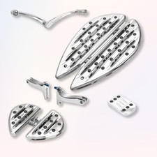 Chrome Front Floorboards Rear Foot Pegs For Harley Touring Road Glide Electra