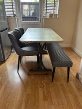 Barker & Stonehouse Galvernised table, used excellent condition. 