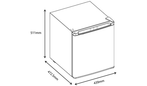 Table top mini freezer - top,