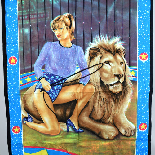 Vintage circus lion - circus, tamer