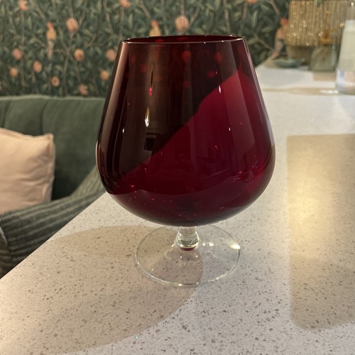 This vintage ruby red brandy - this,