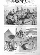 Original Old Antique Print