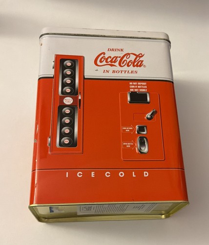 Coca cola vending machine tin - machine,