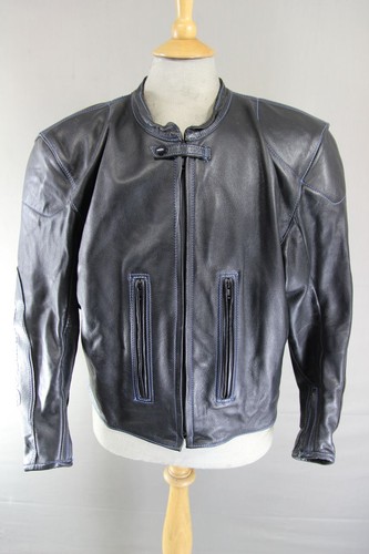 Crowtree black leather biker - black,