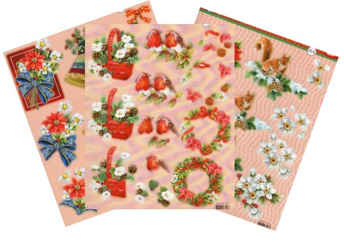 Christmas die cut - 3d,