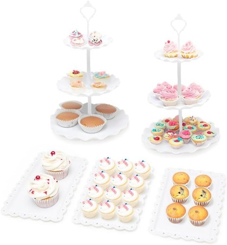 Piece tier cake - stand, &
