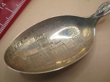 Antique american silver spoon - american,