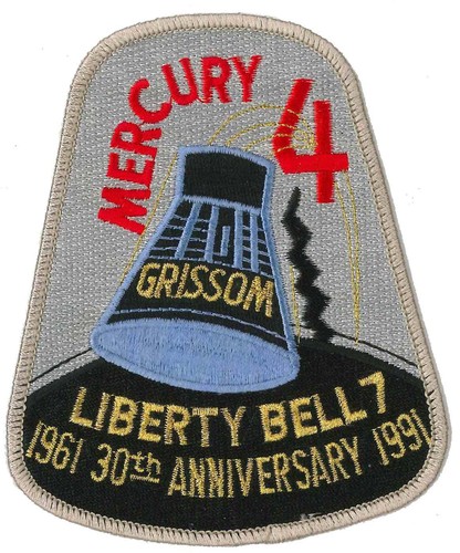 Nasa patch vtg mercury - mercury, 4