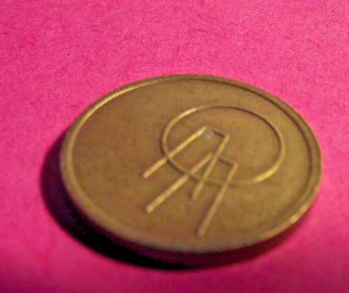 Metal caddie token - caddie,