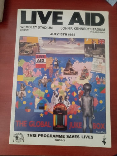 Live aid programme july 13th - aid,