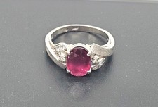 1.85 Ct Oval Cut Ruby Diamond
