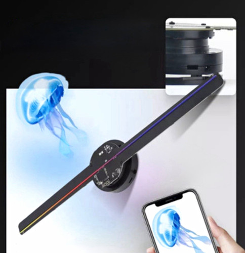 Holographic led fan projector - holographic,
