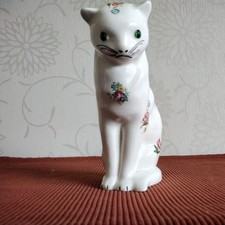 Plichta Cat Wemyss Ware Bovey Tracey Bristol Pottery Vintage 5.5" 14 cms high