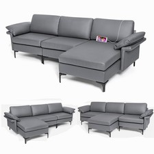 Modular L-Shaped 3-Seater Sofa
