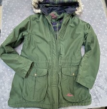 Green Musto Parka Jacket Fur