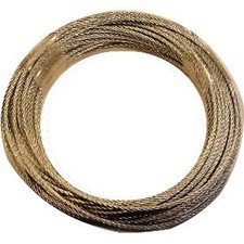 GALVANIZED WIRE LONGCASE GRANDFATHER CLOCK 1.5MM 21 ft. 6.4m. Silver colour