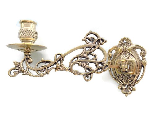 Brass piano sconce candle - piano,