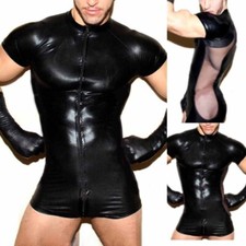 Mens WetLook PVC Leather