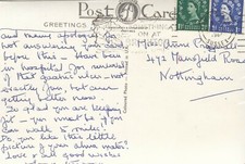 Postcard Genealogy Anne Pragnell ? Mansfield Road Nottingham PU 196? My Ref ZA