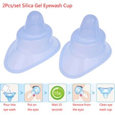 2 Pcs Silicone Eye Wash Cup