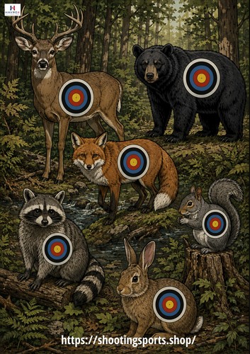 Woodland animals archery - woodland,