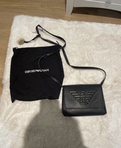Authentic black leather
