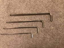 Bondhus allen keys, ball end metric sizes. 