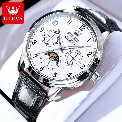 Mens watch dress moon - , phase